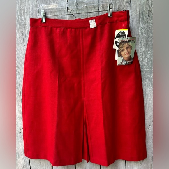 Vintage Florence Henderson The American Collection Dead stock Bright Red Skirt - Picture 1 of 10